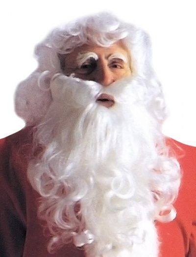Economy Santa Claus Wig and Beard Set Men's Costume Accessory