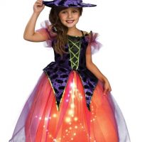 Purple and Orange Witch Child Costume