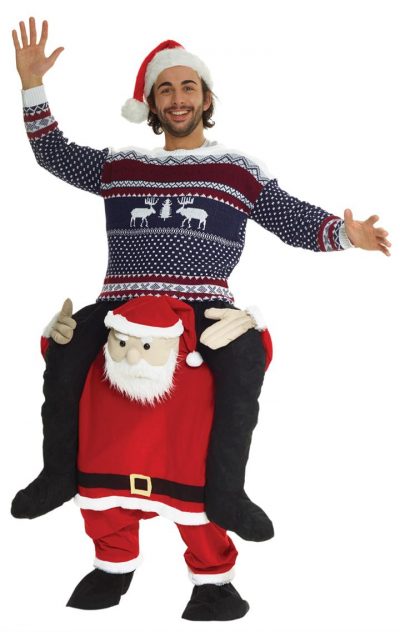 Santa Piggyback Adult Costume