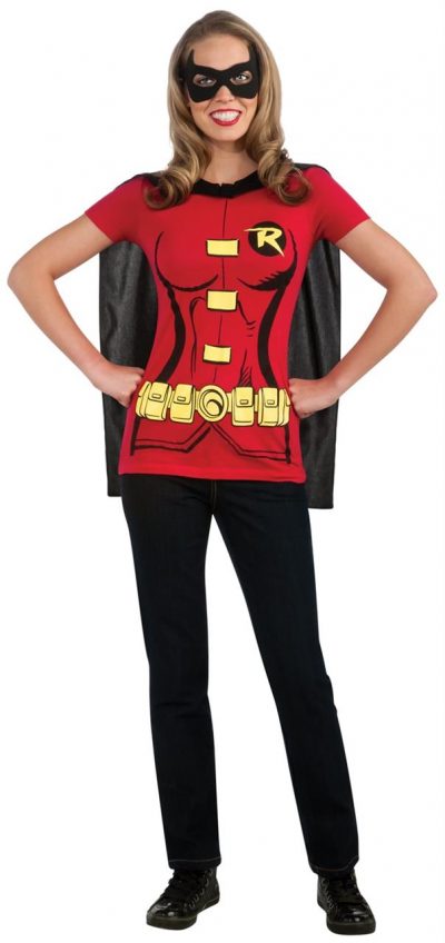 Robin Female T-Shirt Adult Costume Kit