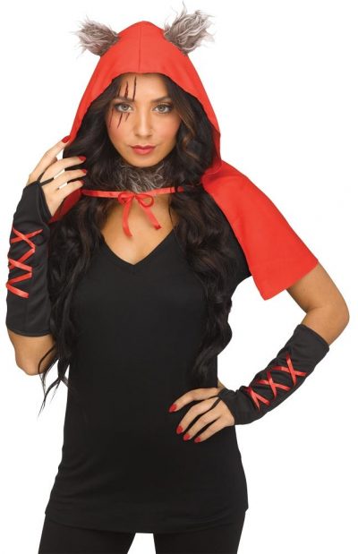 Edgy Red Riding Hood Instant Adult Costume Kit