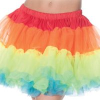 Rainbow Petticoat Tutu Adult Costume Accessory
