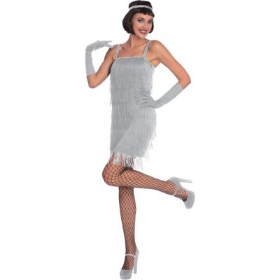 Silver Flapper Adult Costume
