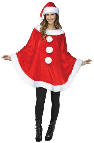 Santa Poncho Adult Costume Kit
