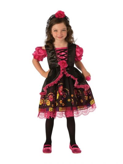 Day of the Dead Girl Child Costume